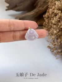 WhatsApp Image 2025-12-03 at 10.36.56 PM (2) 18K 紫笑佛吊坠 Purple Laughing Buddha Pendant