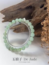 苹果绿翡翠手串 Apple Green Jade Bracelet