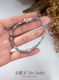 冰乌鸡手串 Icy Black Jadeite Bracelet