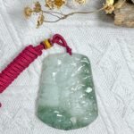 半山水吊坠 Half-Tone Landscape Jade Pendant