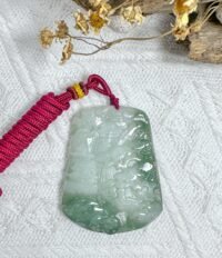 半山水吊坠 Half-Tone Landscape Jade Pendant