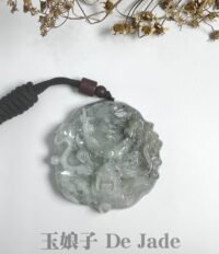 485715486_1232330078438362_329559399788330863_n 洒乌鸡龙吊坠 Black Jadeite Dragon Pendant