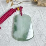 半山水吊坠 Half-Tone Landscape Jade Pendant