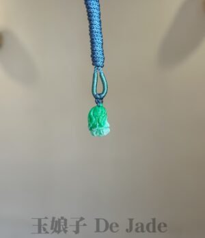 迷你辣阳绿白菜吊坠 Mini Green Jade Cabbage Pendant
