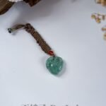 苹果绿寿桃吊坠 Apple Green Peach Pendant