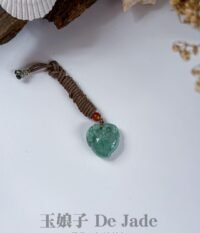 苹果绿寿桃吊坠 Apple Green Peach Pendant
