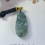 蓝水飘蓝花龙吊坠 Blue Water Jade Dragon Pendant