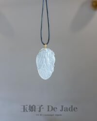 18K金冰件玉米翡翠吊坠 Ice Jade Corn Pendant