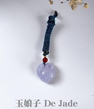 487874423_1240129800991723_8834844872256072870_n 紫翡寿桃吊坠 Purple Jade Peach Pendant