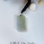 茶黄翡鹿翡翠吊坠 Tea Yellow Jade Deer Pendant