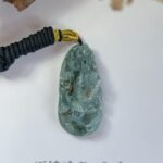 蓝水飘蓝花龙吊坠 Blue Water Jade Dragon Pendant