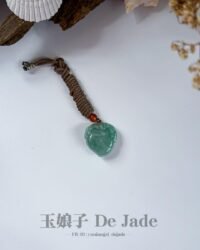 苹果绿寿桃吊坠 Apple Green Peach Pendant