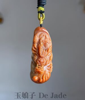 488160843_1246587333679303_124041524704137299_n 红翡龙牌吊坠 Red Jade Dragon Pendant