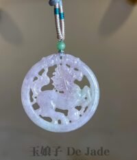 春彩马吊坠 Spring Color Jade Horse Pendant