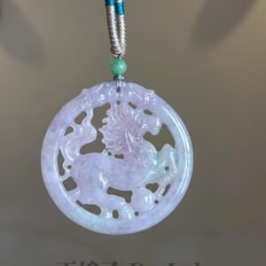 春彩马吊坠 Spring Color Jade Horse Pendant