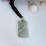 茶黄翡鹿翡翠吊坠 Tea Yellow Jade Deer Pendant