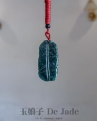 488493237_1244334163904620_7814203694296132704_n 危料蓝水竹节翡翠吊坠 Guatemala Blue Jadeite Bamboo Pendant