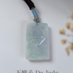 春彩龙牌吊坠 Spring Color Jade Dragon Pendant