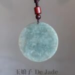 凤穿牡丹翡翠吊坠 Phoenix Peony Jade Pendant