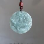 凤穿牡丹翡翠吊坠 Phoenix Peony Jade Pendant