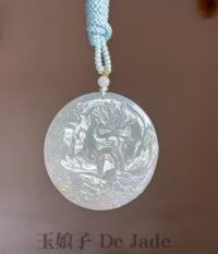 鹿踏雪翡翠吊坠 Deer Jadeite Pendant
