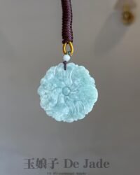 莲花翡翠吊坠 Lotus Jade Pendant