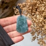 蓝水龙牌吊坠 Blue Water Jade Dragon Pendant