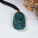 蓝水龙牌吊坠 Blue Water Jade Dragon Pendant