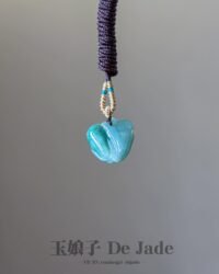 青蛙莲蓬翡翠吊坠 Frog Lotus Pod Jade Pendant