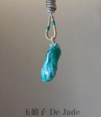 大瓜吊坠 Green Jade Large Gourd Pendant
