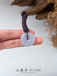 烟熏紫平安扣吊坠 Smoky Purple Jadeite Peace Pendant