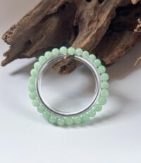 苹果绿翡翠手串 Apple Green Jade Bracelet