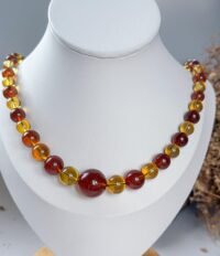 茶多宝长串 Tea Multi Color Amber Necklace