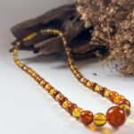 茶多宝长串 Tea Multi Color Amber Necklace