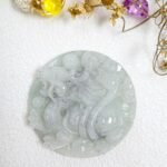 乌鸡玄武吊坠 Black Jade Xuanwu Pendant