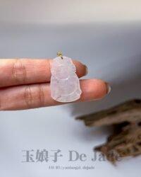 18K冰财神爷吊坠 Icy God of Wealth Jade Pendant