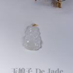 18K冰财神爷吊坠 Icy God of Wealth Jade Pendant