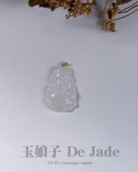 18K冰财神爷吊坠 Icy God of Wealth Jade Pendant