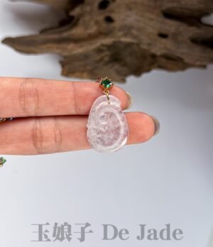 486729948_1237442527927117_8308309273109975243_n 18K冰如意吊坠 Icy Jade Ruyi Pendant