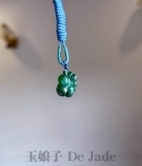 486981937_1239141387757231_2591120892284004458_n 辣阳绿双如意吊坠 Spicy Yang-Green Double Ruyi Jade Pendant