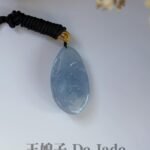 蓝水山水吊坠 Blue-Water Landscape Jade Pendant