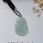 苹果绿财神爷吊坠 Apple Green God of Wealth Jade Pendant