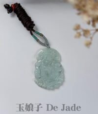 苹果绿财神爷吊坠 Apple Green God of Wealth Jade Pendant
