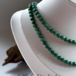 满绿翡翠长串 Full Green Jade Bead Necklace