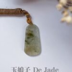 冰茶黄翡山水吊坠  Icy Tea-Yellow Landscape Jade Pendant