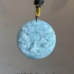 487504595_1243575630647140_6781222990971415459_n 蓝水山水吊坠 Blue Water Landscape Jade Pendant