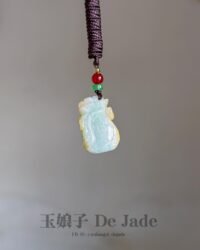 黄翡福袋吊坠 Yellow Jade Lucky Bag Pendant