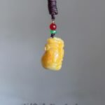 黄翡福袋吊坠 Yellow Jade Lucky Bag Pendant