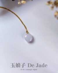 487695976_1238737891130914_2135623977360047754_n 18K紫蛋面吊坠 Lavender Jadeite Cabochon Pendant