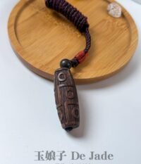 沉香天珠吊坠 Agarwood Dzi Bead Pendant